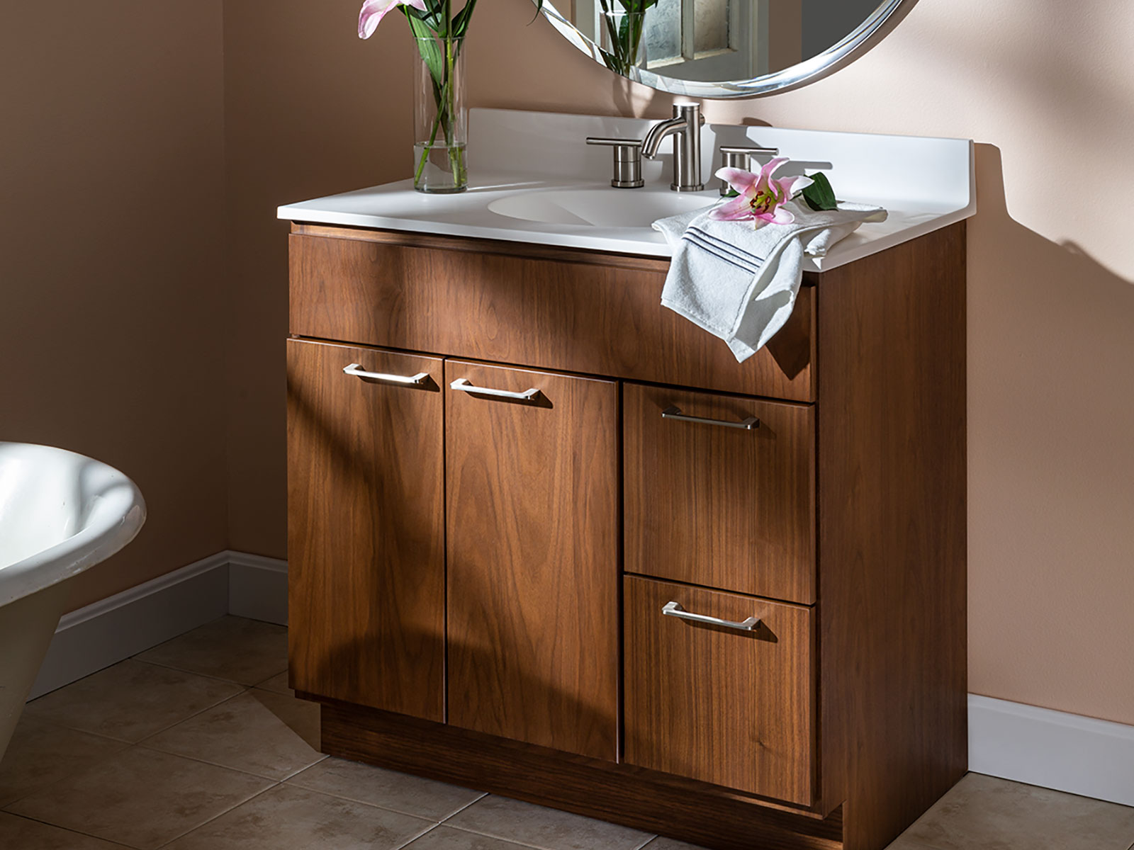 Bathroom Vanity - Double Shooter Series - True Grit Woodworking