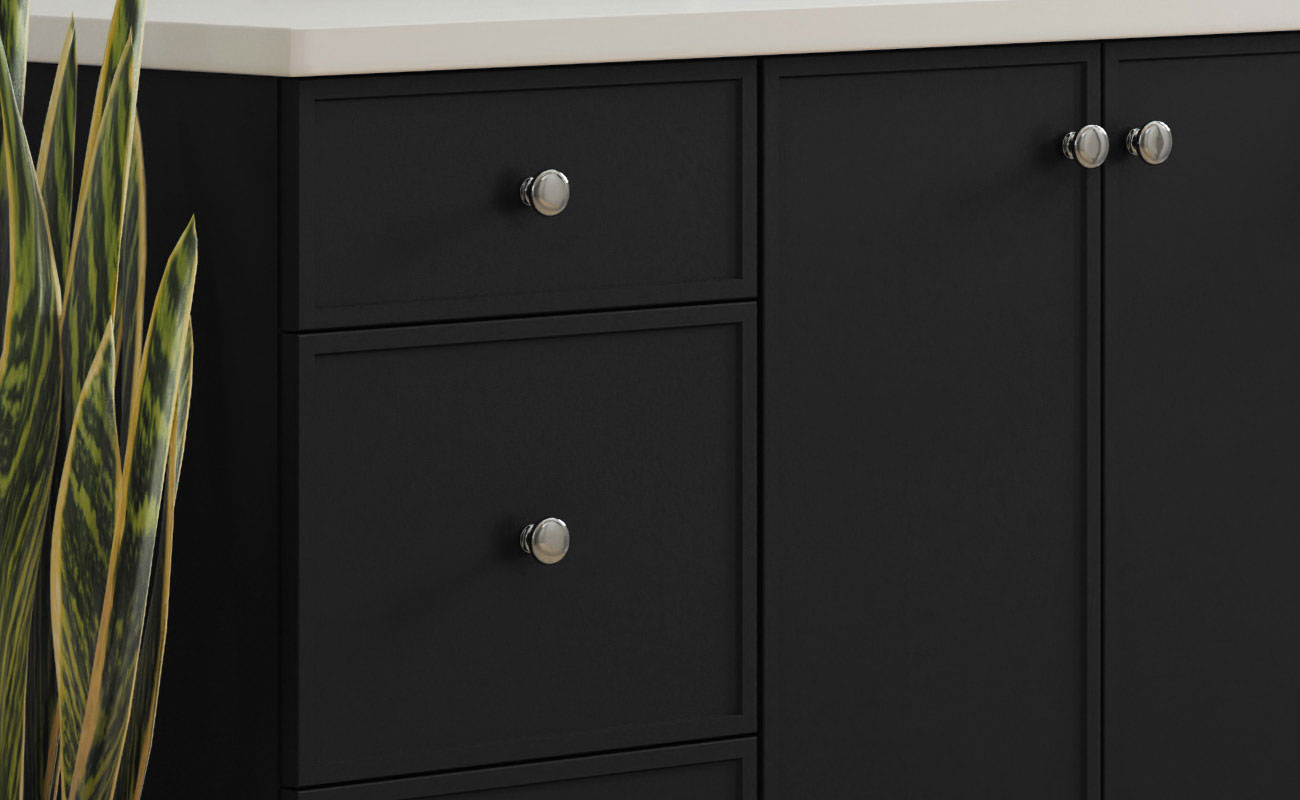 A new skinny shaker door style from Bertch Cabinet