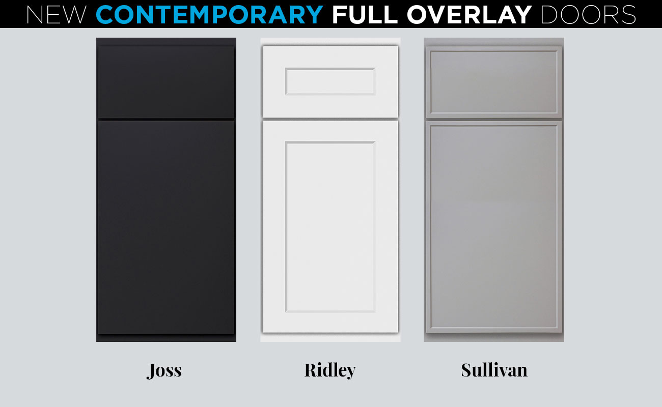 New Contemporary Full Overlay Doors from Bertch Cabinet