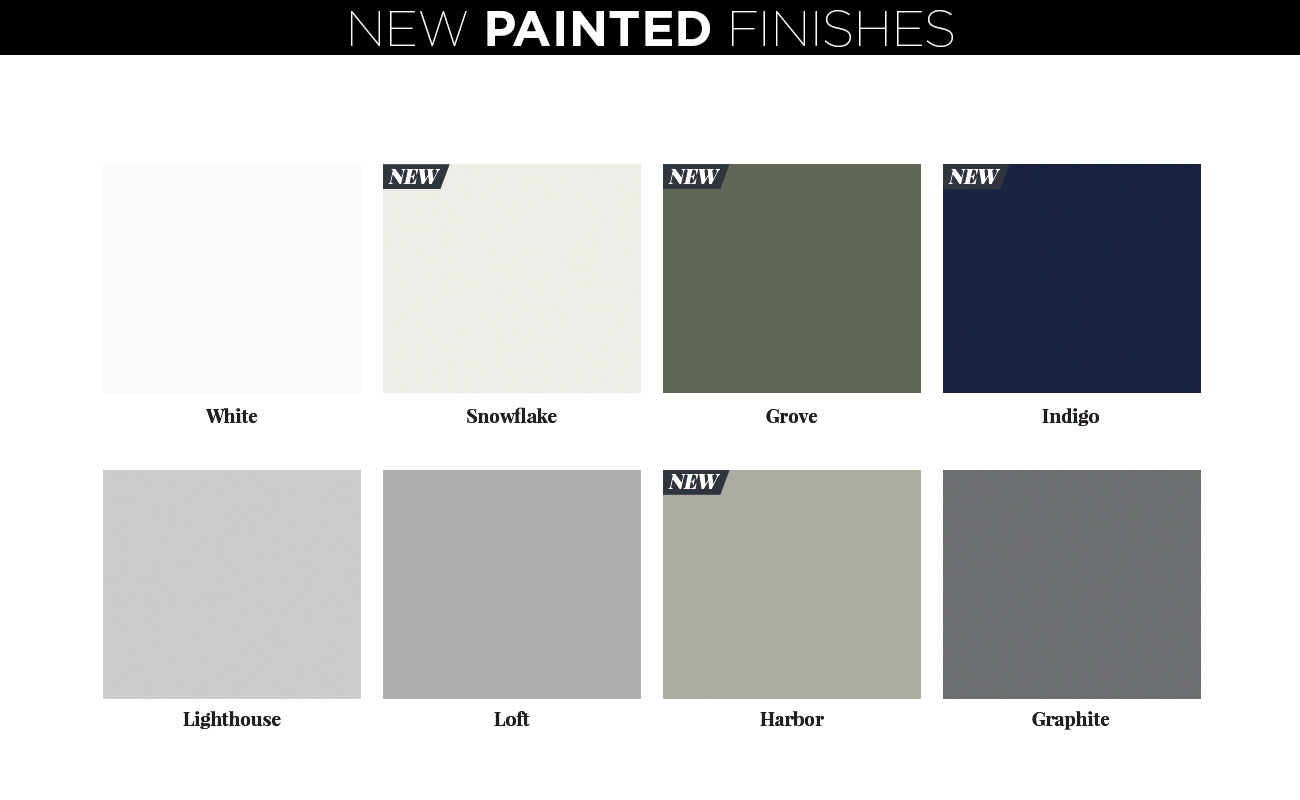 New Painted Finish Options & Colors from Cabinetry from Bertch