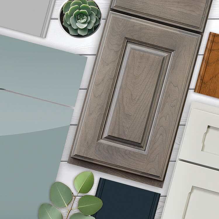 Sheen options for cabinetry finishes.