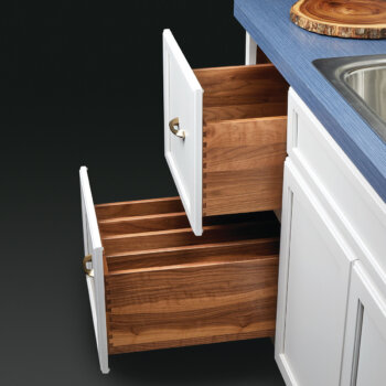 Add a touch of elegance to your kitchen cabinetry with our luxurious Walnut drawer boxes from Bertch Cabinet.