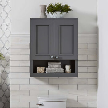 A bathroom wall cabinet from Bertch offers a compact, space-saving storage unit for storing toiletries, medicines, and other bath essentials.