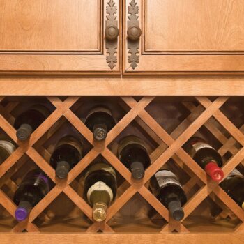 Our Wine Wall Combo (Lattice Style) is a built-in vineyard inspired wine rack, perfect for wine lovers. Available in Horizontal and Vertical.