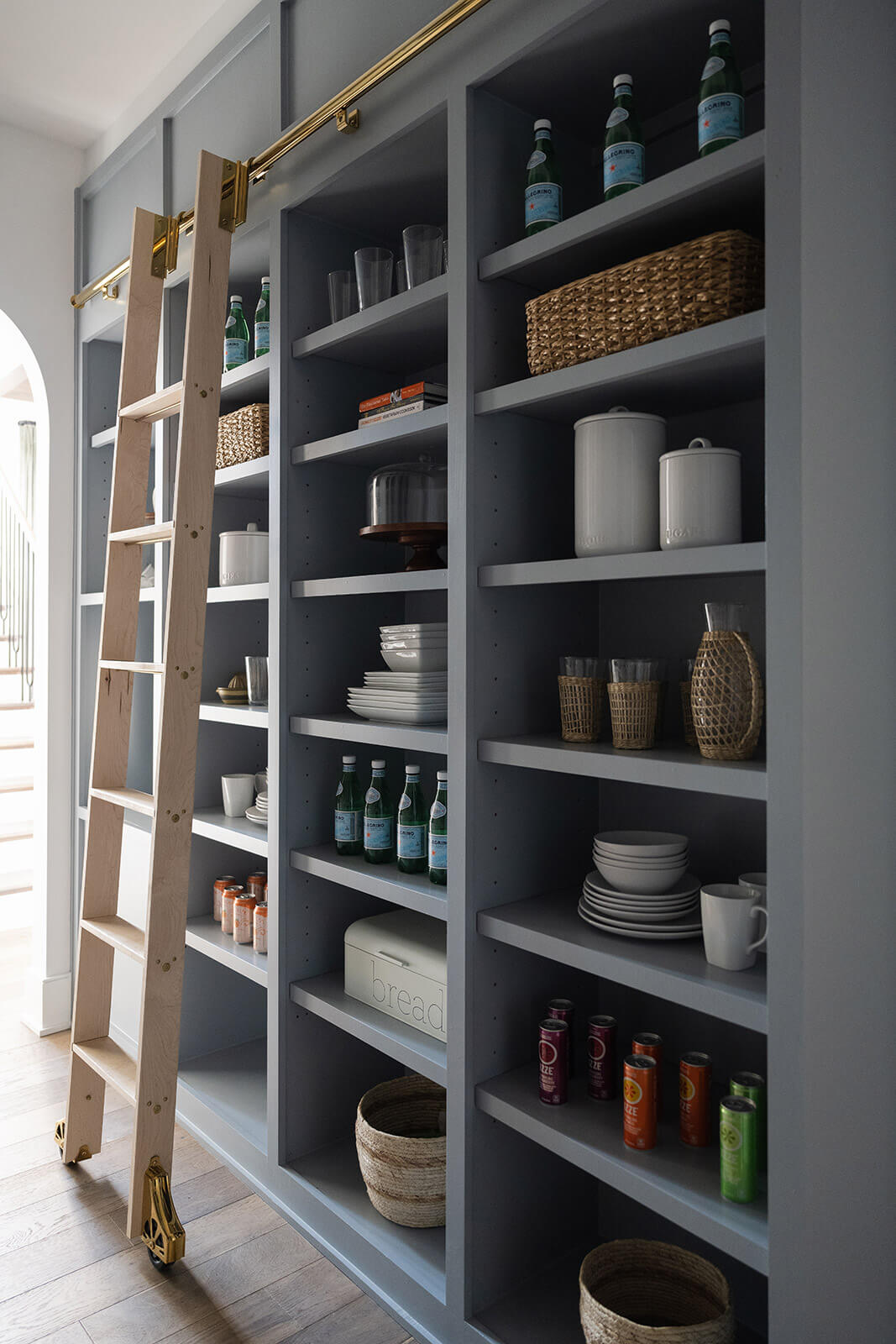 open shelving in Bertch's Loft on Paintable